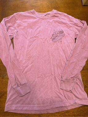 Taylor Swift Folklore Long Sleeve Tee Bottle Of Wine Berry Purple Shirt Size S